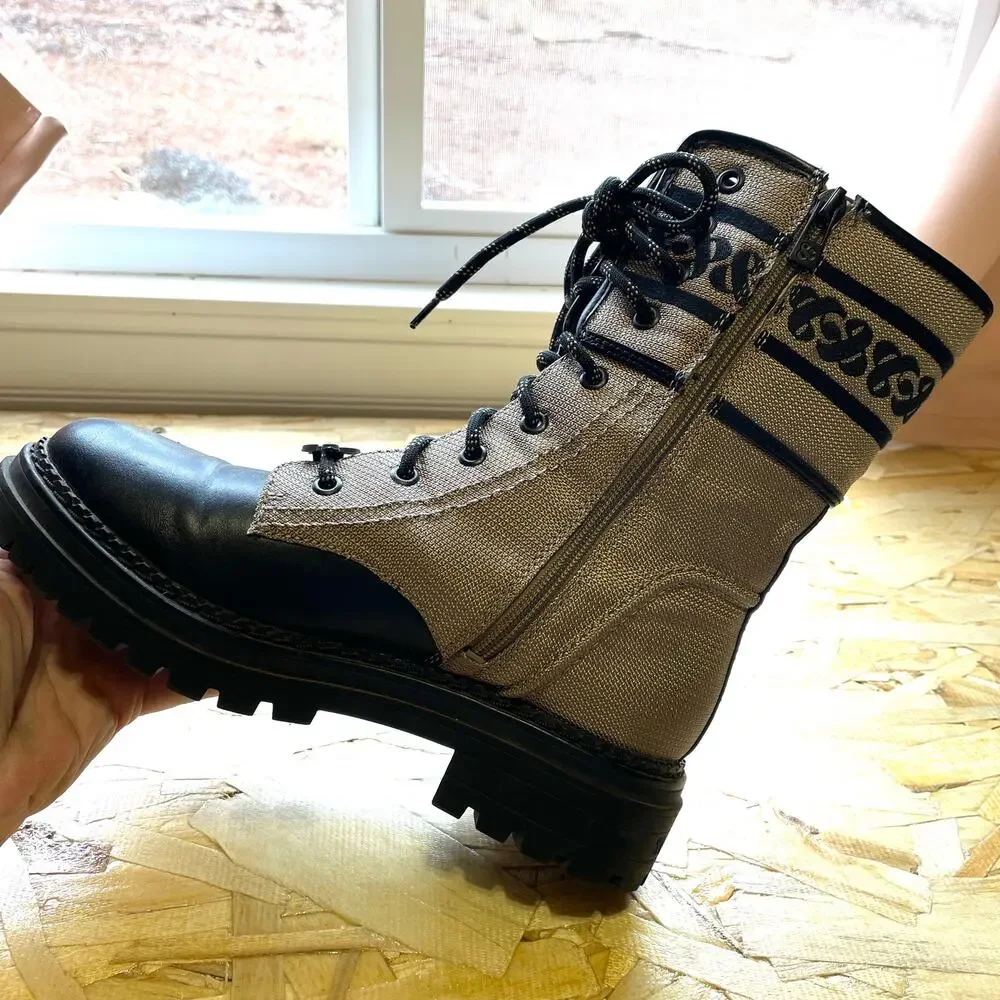 Sam & Libby Stella Embroidered Combat Boot